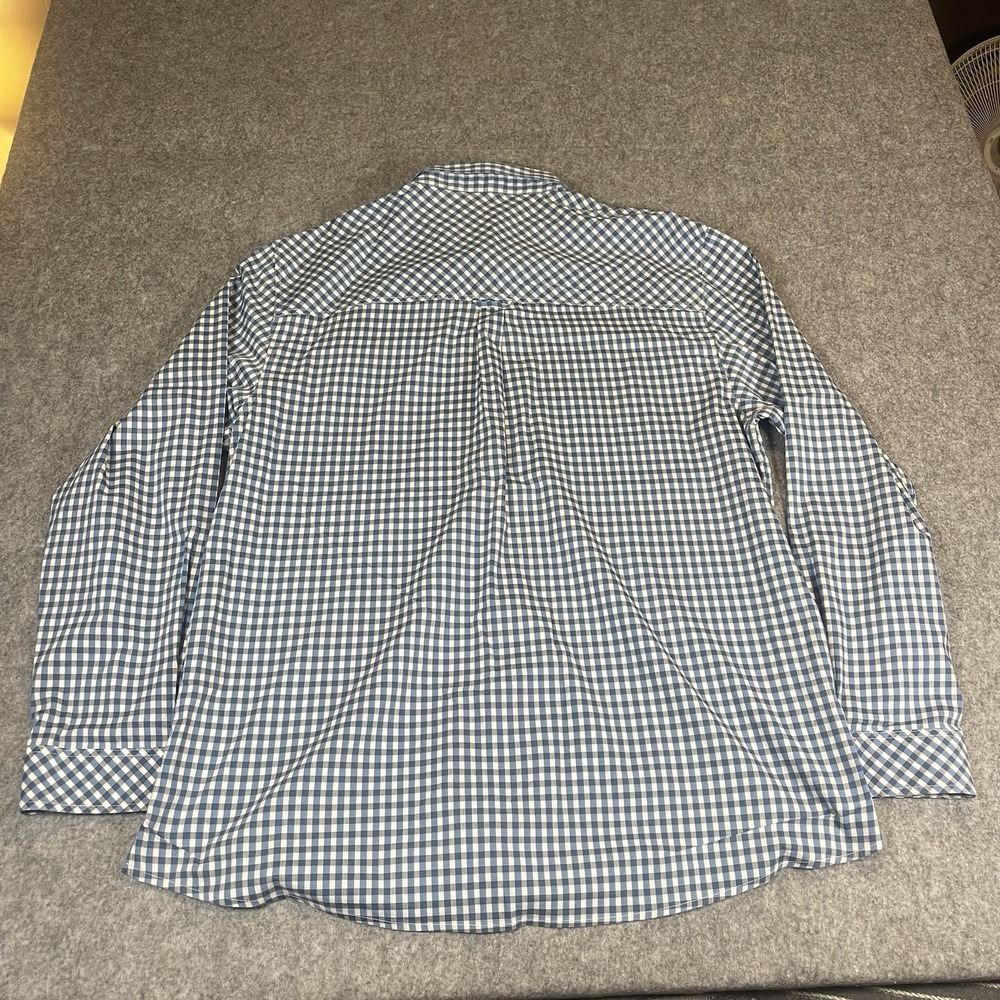 Rohan Fenland Mens Shirt XLarge Blue Plaid Check Button Up Long Sleeve UPF 40+ - Picture 7 of 9